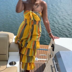 La Maison Talulah‎ Strapless Imperial Midi Dress Size XS